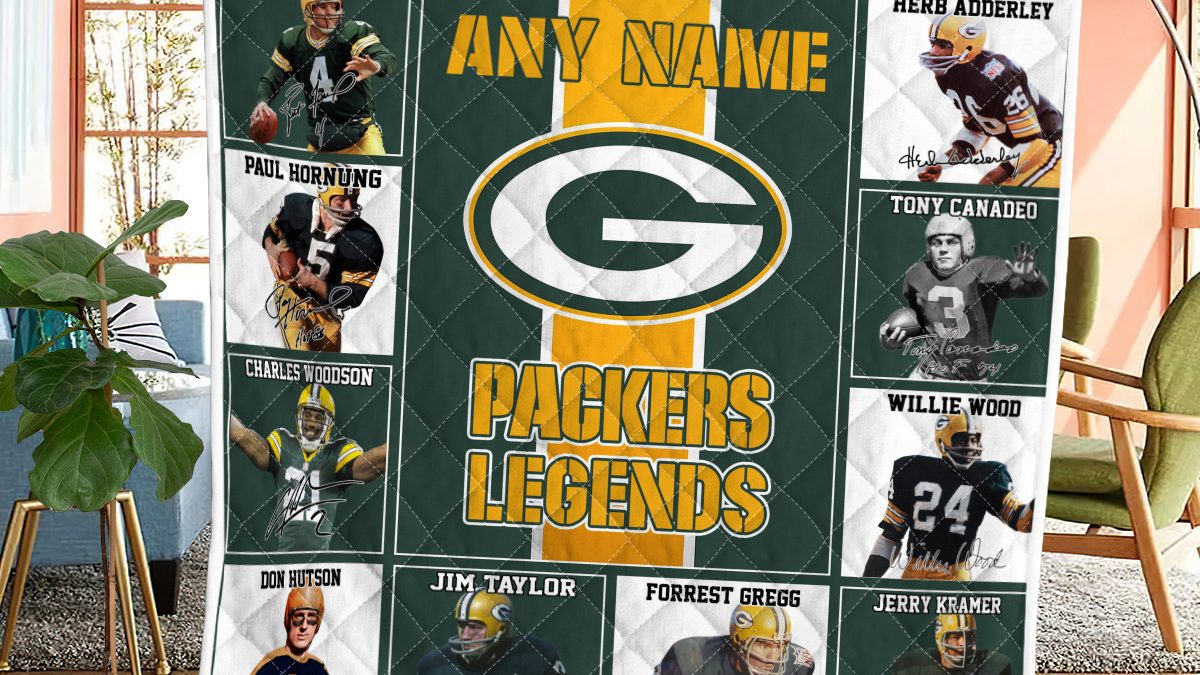 NFL Green Bay Packers Helmet Personalized 50x60 Plush Fleece Blanket