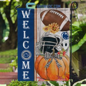 Penn State Nittany Lions NCAA Welcome Fall Pumpkin House Garden Flag