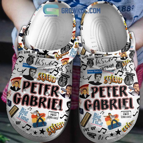 Peter Gabriel Genesis Big Time I’m On My Way I’m Making It Clogs Crocs