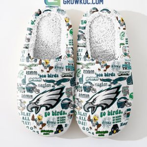 Philadelphia Eagles Go Birds It’s A Philly Thing Fly Eagles Fly House Slippers