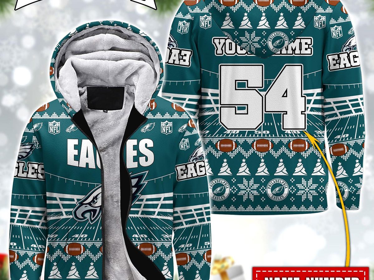 Philadelphia Eagles Nfl Personalized Name Number Ugly Christmas