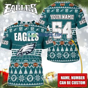 Philadelphia Eagles NFL Christmas Personalized Hoodie Zipper