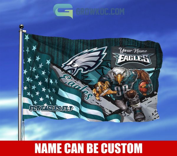 Philadelphia Eagles NFL Mascot Slogan American House Garden Flag