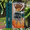 New York Jets NFL Welcome Fall Pumpkin Personalized House Garden Flag