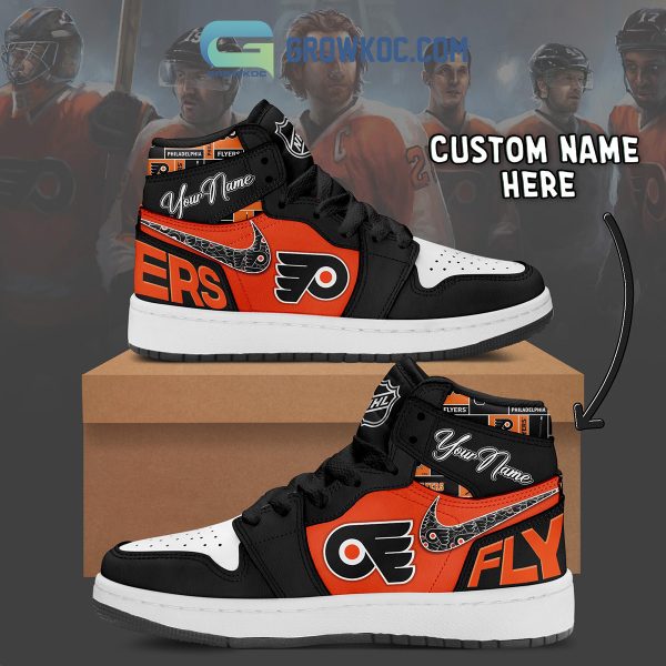 Philadelphia Flyers NHL Personalized Air Jordan 1 Shoes