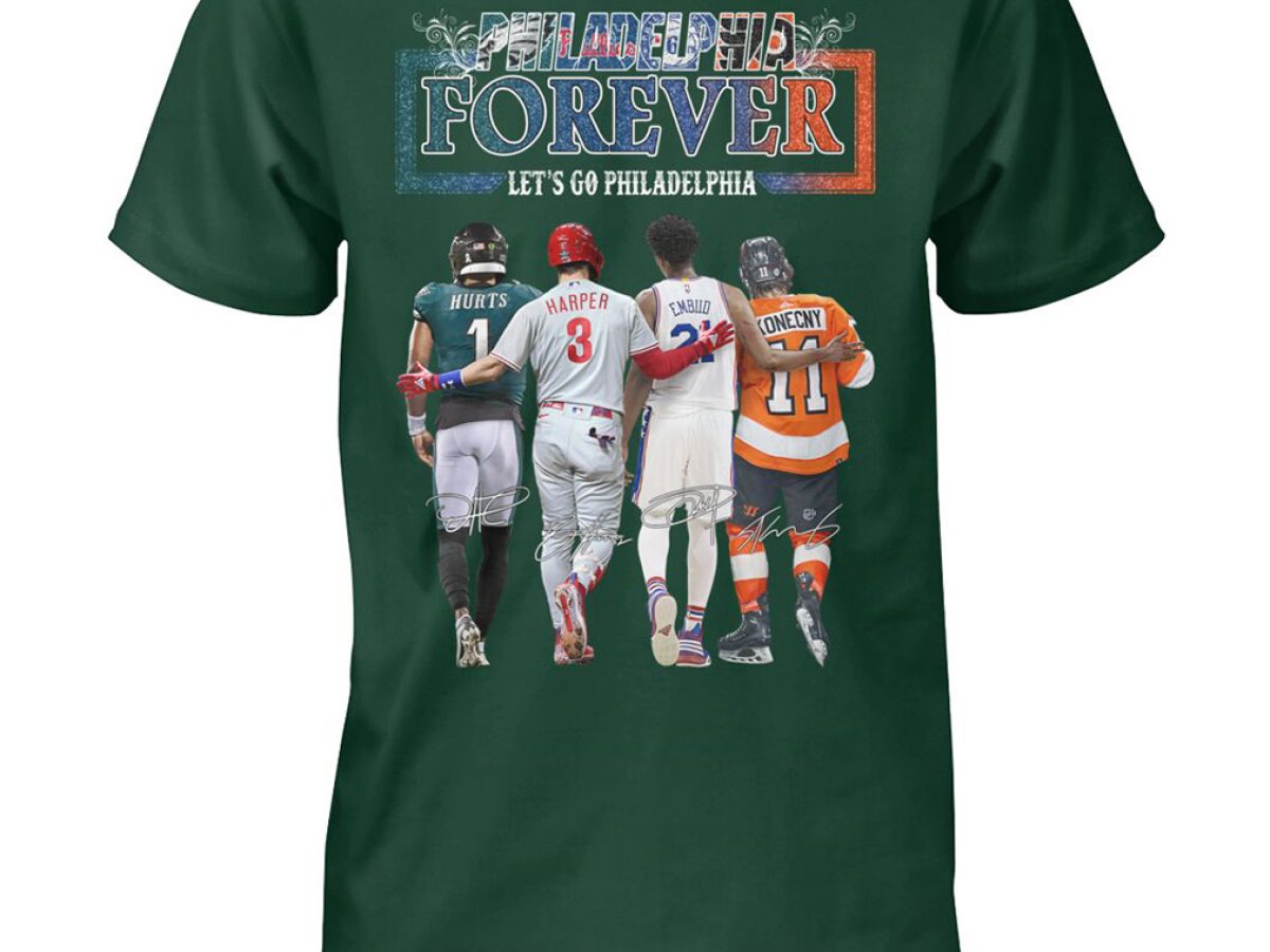 Bryce Harper and Jalen Hurts Philadelphia sport team, Phillies and Eagles  signatures shirt, hoodie, sweater, long sleeve and tank top