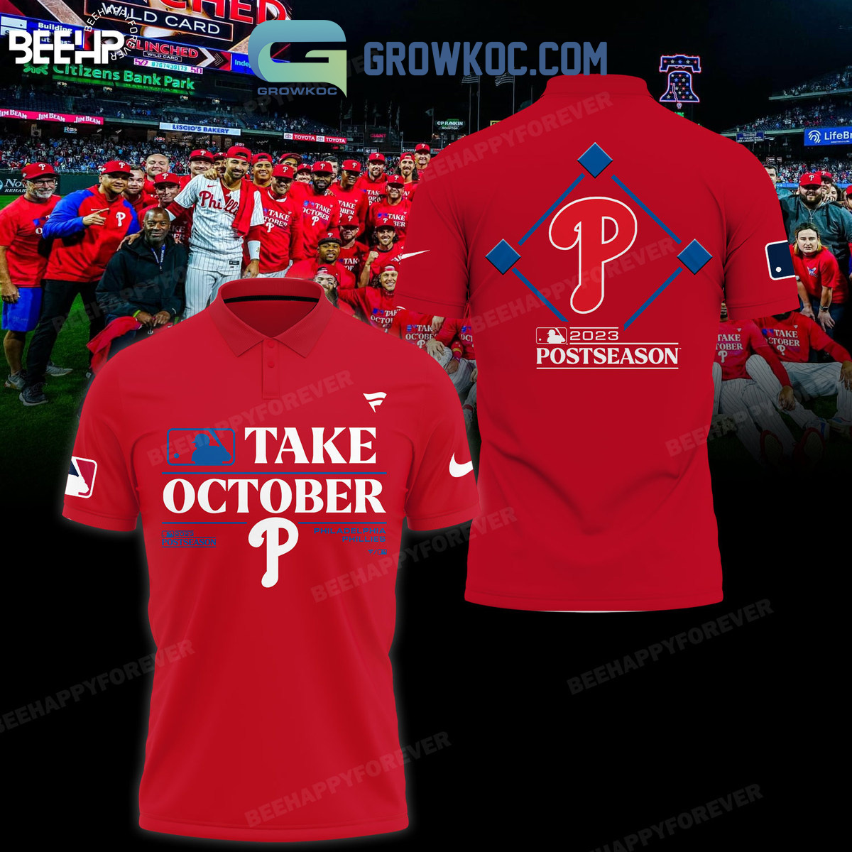Philadelphia Phillies Back To Red October T Shirt - Growkoc