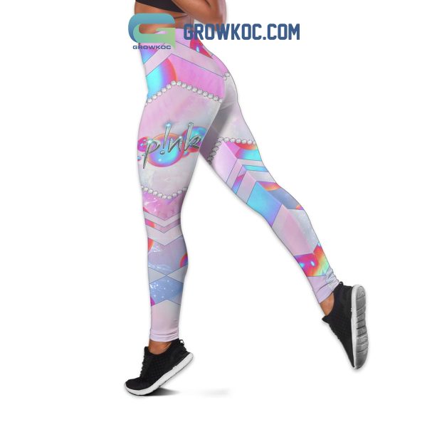 Pink Be Badass Everyday Hollow Tanktop Leggings Set