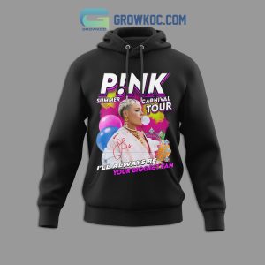 Pink Summer Carnival 2024 Tour Schedule Hoodie Shirts Black