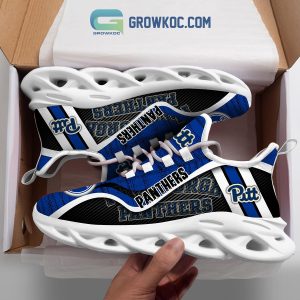 Pittsburgh Panthers NCAA Clunky Sneakers Max Soul Shoes