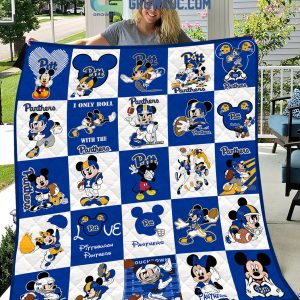 Pittsburgh Panthers NCAA Mickey Disney Fleece Blanket Quilt