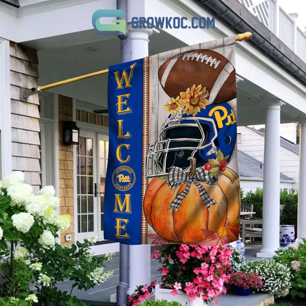 Pittsburgh Panthers NCAA Welcome Fall Pumpkin House Garden Flag