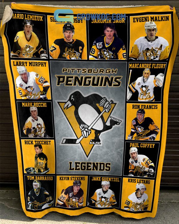 Pittsburgh Penguins NHL Legends In History Fleece Blanket Quilt