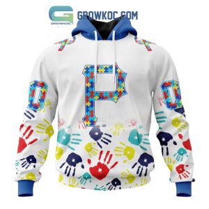 Pittsburgh Pirates MLB Autism Awareness Hand Design Personalized Hoodie T Shirt