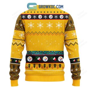 Pittsburgh Steelers 12 Grinch Xmas Day Christmas Ugly Sweater