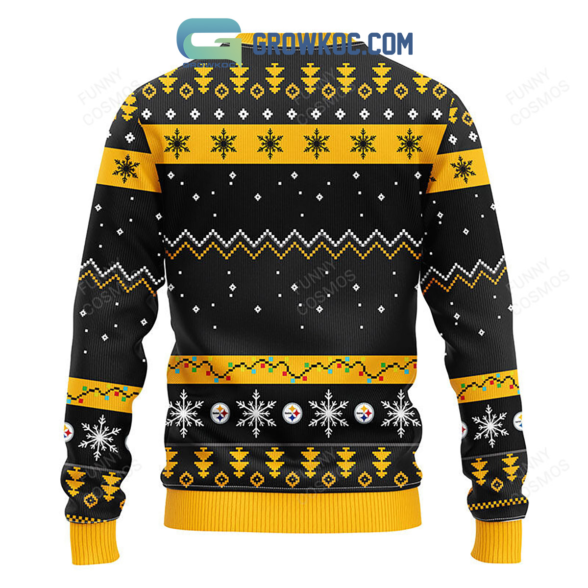 Santa Gold Ugly Christmas Sweater - Trends Bedding