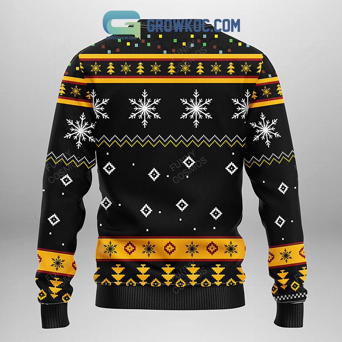 Pittsburgh Steelers Snowflakes Pattern Ugly Christmas Sweater