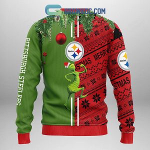 Pittsburgh Steelers Grinch & Scooby Doo Christmas Ugly Sweater