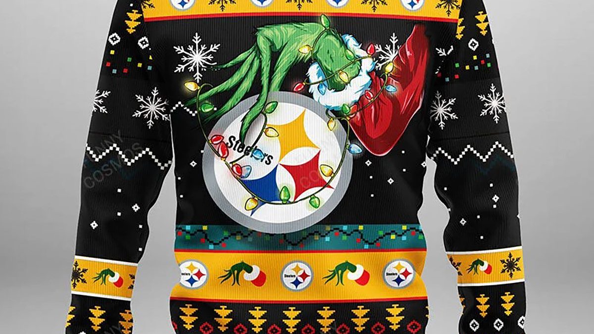 Pittsburgh Steelers Tree Ugly Christmas Fleece Sweater - Growkoc