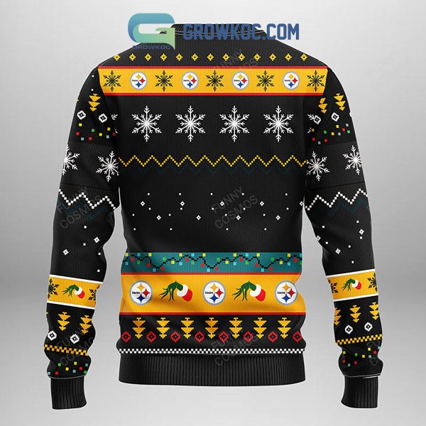 Pittsburgh Steelers Grinch Christmas Ugly Sweater