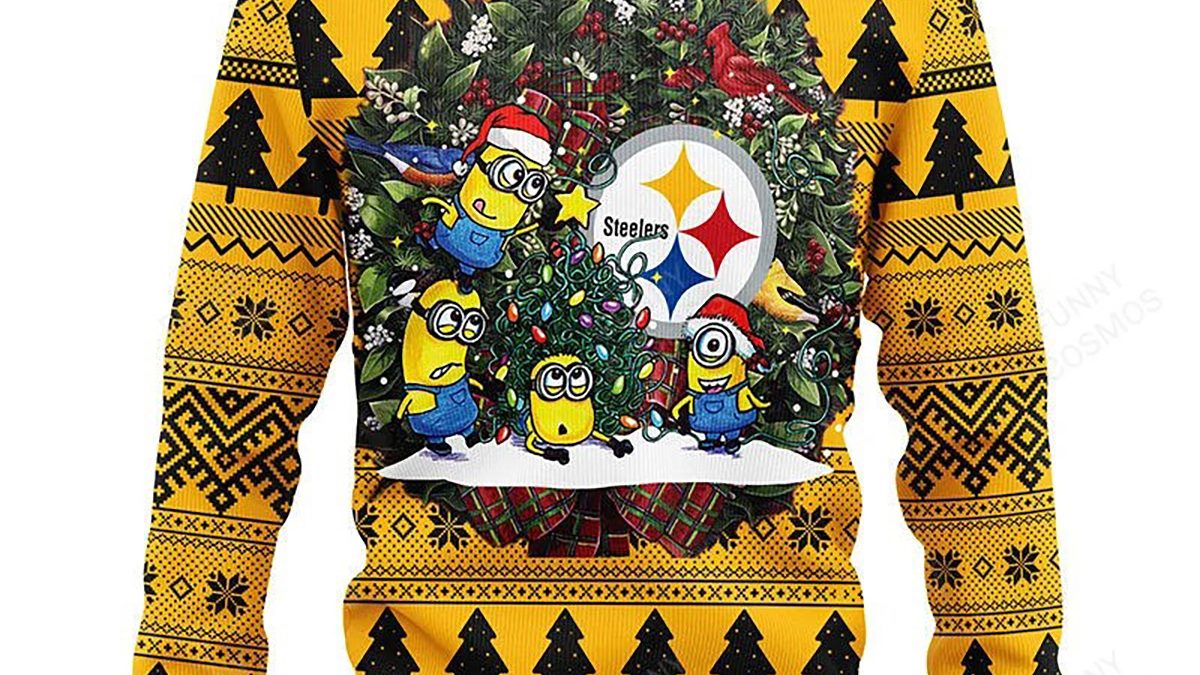 Pittsburgh Steelers Dabbing Santa Claus Christmas Ugly Sweater - Growkoc