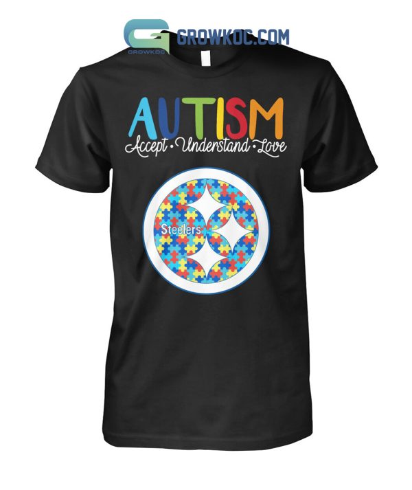 Pittsburgh Steelers NFL Autism Awareness Accept Understand Love Shirt