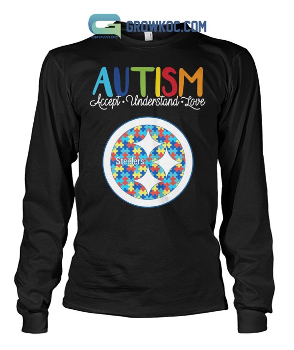 Pittsburgh Steelers NFL Autism Awareness Accept Understand Love Shirt