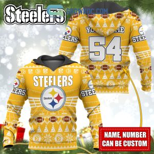 Pittsburgh Steelers NFL Christmas Personalized Hoodie Zipper Fleece Jacket