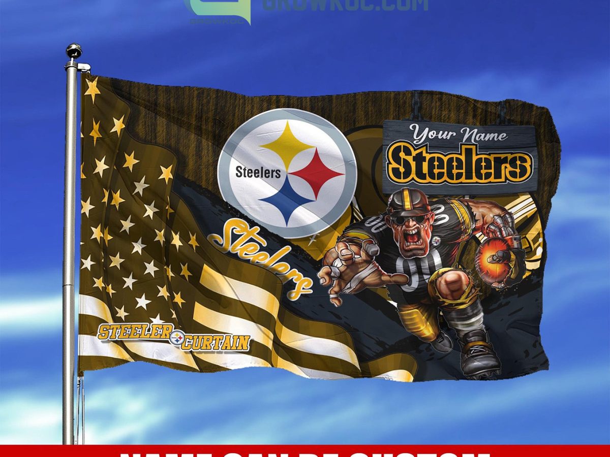 NFL Pittsburgh Steelers Camo Car Flag 