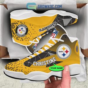Pittsburgh Steelers NFL Personalized Air Jordan 13 Sport Shoes