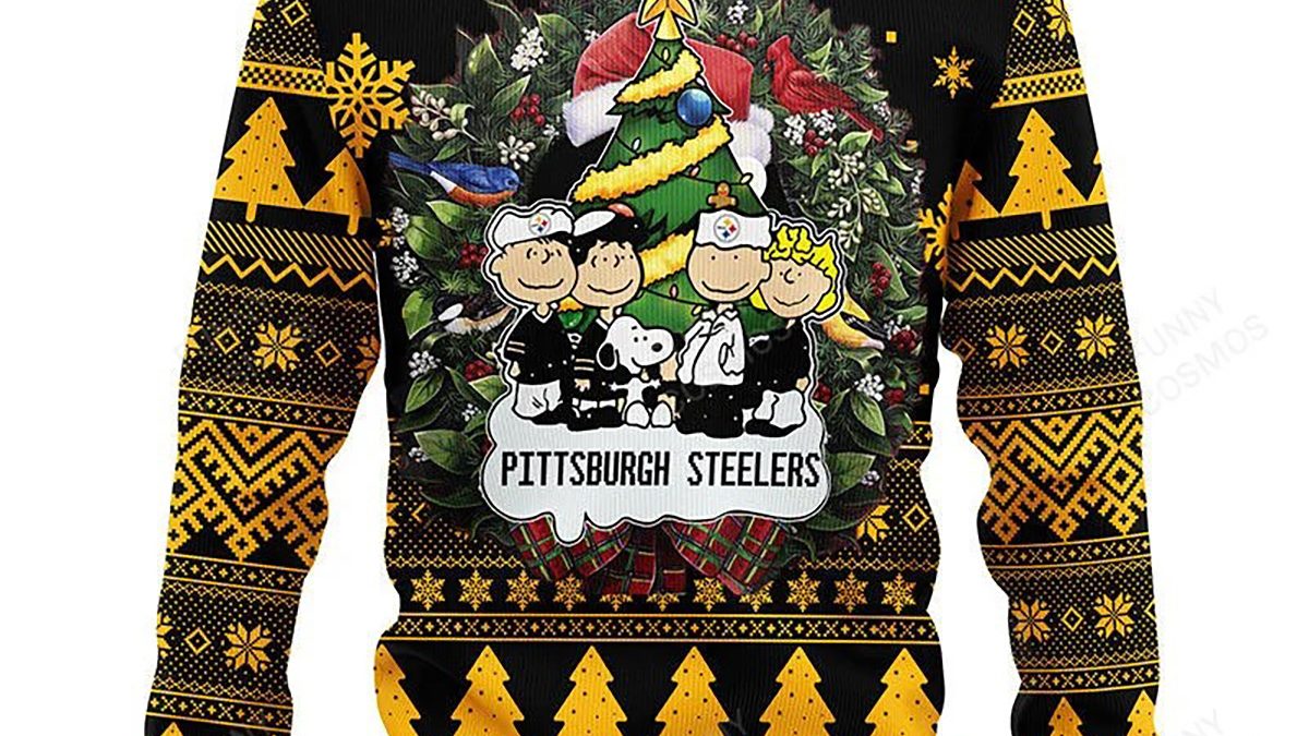 NFL Fans Pittsburgh Steelers Snoopy Dog Christmas Ugly Sweater For