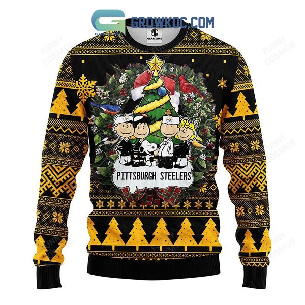 Pittsburgh Steelers Snoopy Dog Christmas Ugly Sweater