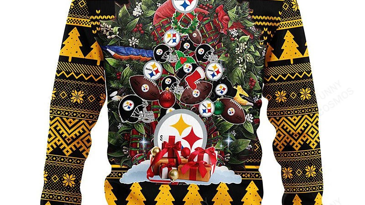 Pittsburgh Steelers Snowflakes Pattern Ugly Christmas Sweater