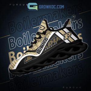 Purdue Boilermakers NCAA Clunky Sneakers Max Soul Shoes