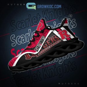 Rutgers Scarlet Knights NCAA Clunky Sneakers Max Soul Shoes