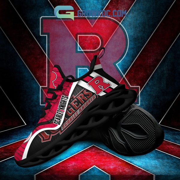 Rutgers Scarlet Knights NCAA Clunky Sneakers Max Soul Shoes