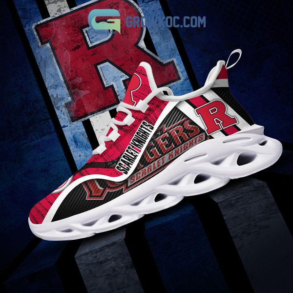 Rutgers Scarlet Knights NCAA Clunky Sneakers Max Soul Shoes