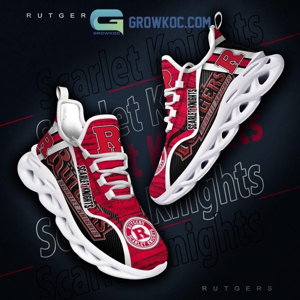 Rutgers Scarlet Knights NCAA Clunky Sneakers Max Soul Shoes