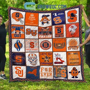 SYRACUSE ORANGE NCAA Collection Design Fleece Blanket Quilt
