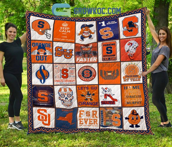 SYRACUSE ORANGE NCAA Collection Design Fleece Blanket Quilt