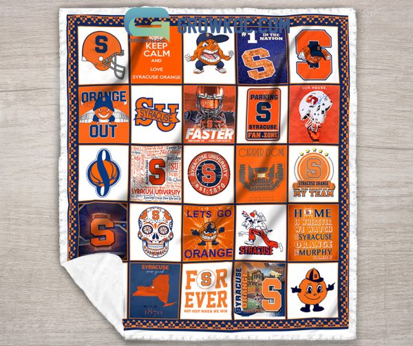 SYRACUSE ORANGE NCAA Collection Design Fleece Blanket Quilt