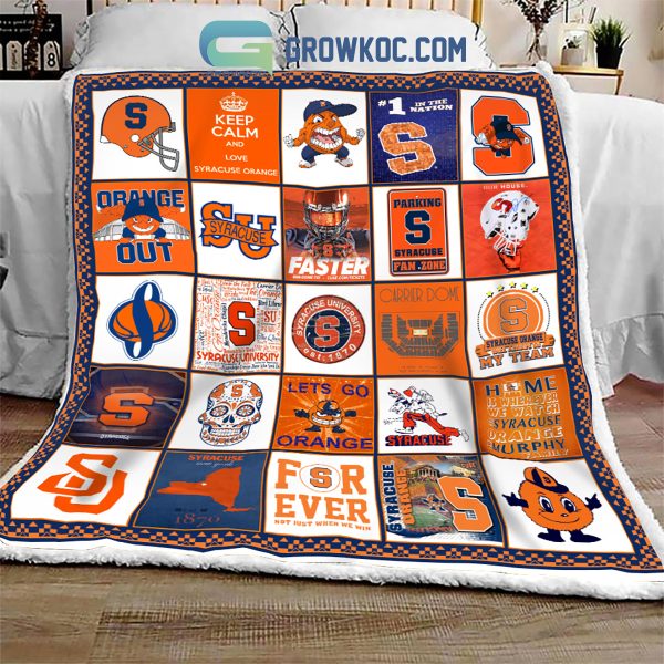 SYRACUSE ORANGE NCAA Collection Design Fleece Blanket Quilt