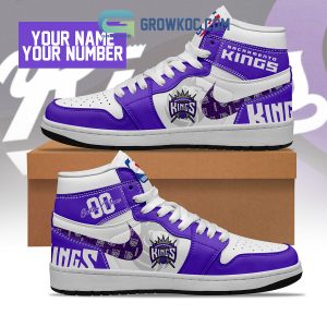Sacramento Kings NBA Personalized Air Jordan 1 Shoes