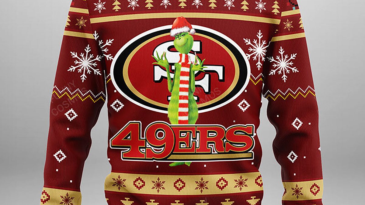 49ers Ugly Christmas Sweater Grinch San Francisco 49ers Gift - Personalized  Gifts: Family, Sports, Occasions, Trending