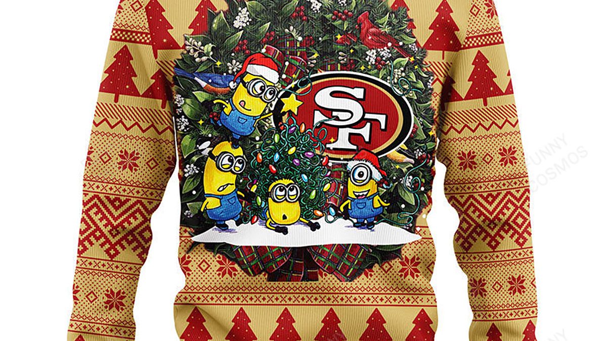 San Francisco 49ers Minion Christmas Ugly Sweater - Growkoc