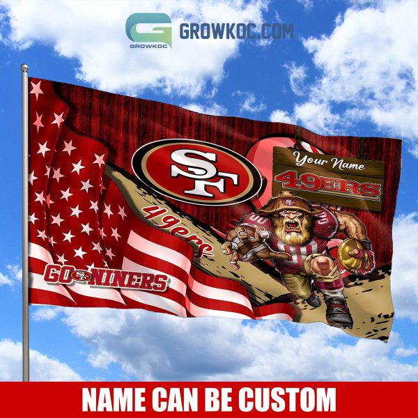 San Francisco 49ers NFL Mascot Slogan American House Garden Flag