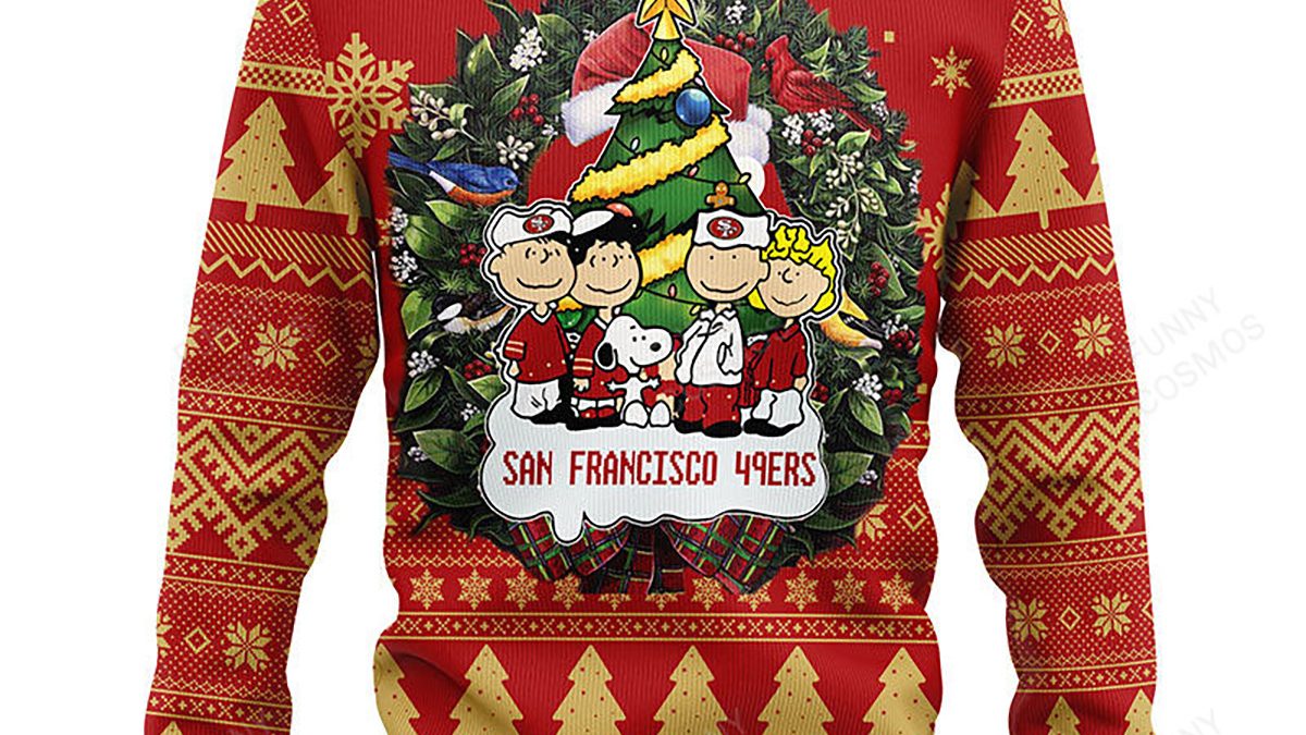 San Francisco 49ers Snoopy Dog Christmas Ugly Sweater - Growkoc