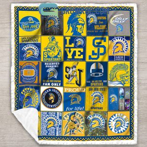 San Jose State Spartans NCAA Collection Design Fleece Blanket Quilt
