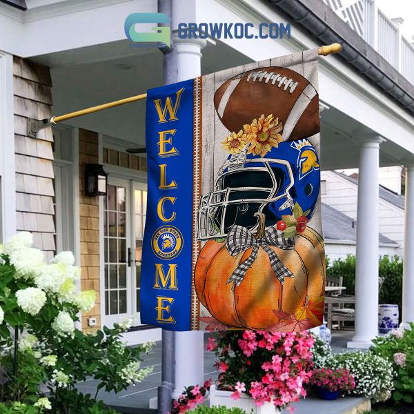 San Jose State Spartans NCAA Welcome Fall Pumpkin House Garden Flag