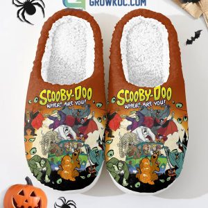 Scooby Doo Where Are You Happy Halloween House Slippers